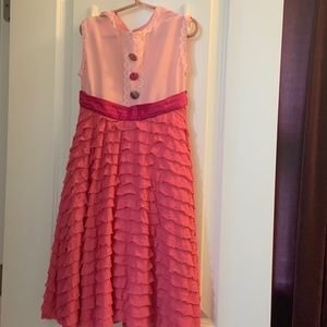 Pink dress handmade